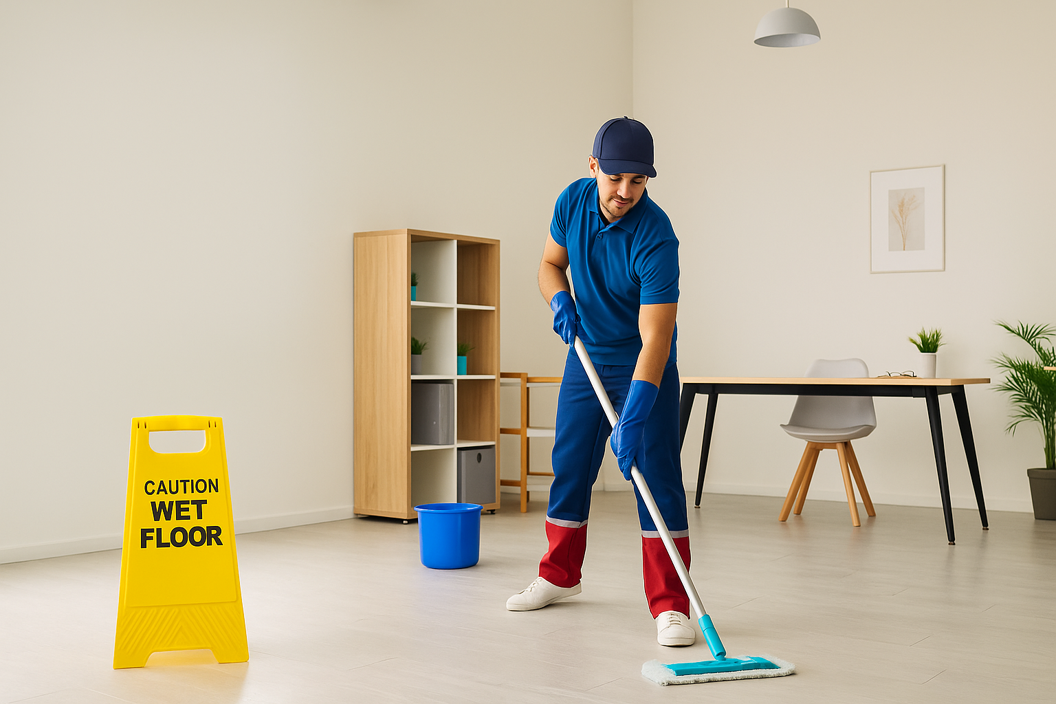 Влажная уборка помещений и офисов